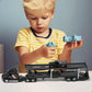 1/50 International Lonestar Semi Truck Trailer Diecast Model Kit - Car Transport Tractor - Black Collectible