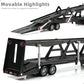 1/50 International Lonestar Semi Truck Trailer Diecast Model Kit - Car Transport Tractor - Black Collectible