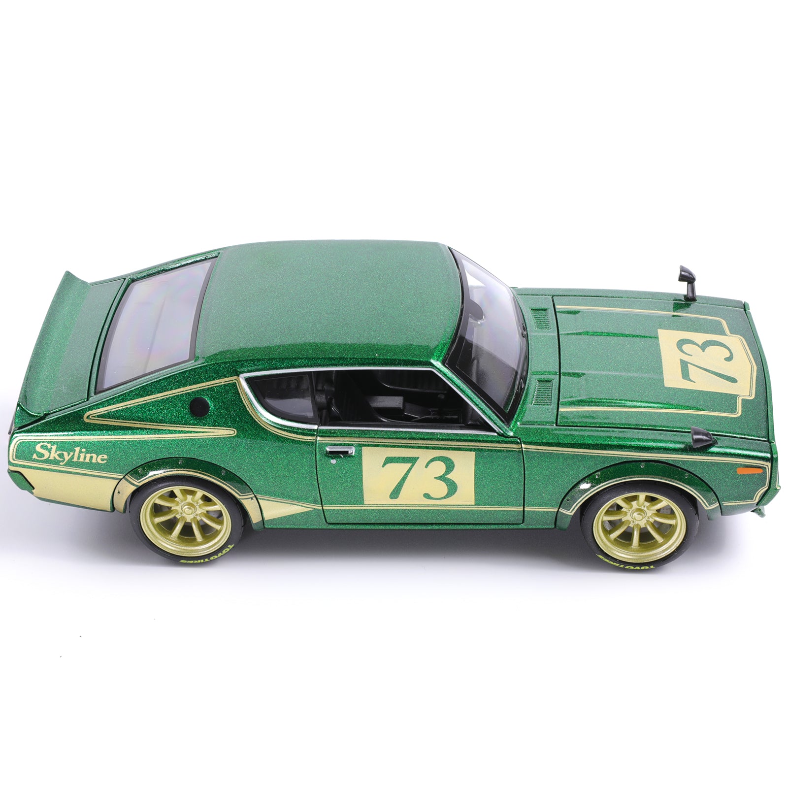 1:24 Die-cast 1973 Nissan Skyline 2000GT-R (KPGC110) Scale Model Building Kit, MAISTO