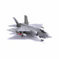 NUOTIE F-35C Lightning 1/72 Metal Fighter Model Kits with Stand VX-23 3 Versions ABC Diecast Alloy Jet Replica Pre-Build Military Aircraft Collection for Display or Gift (USN VX-23 73)