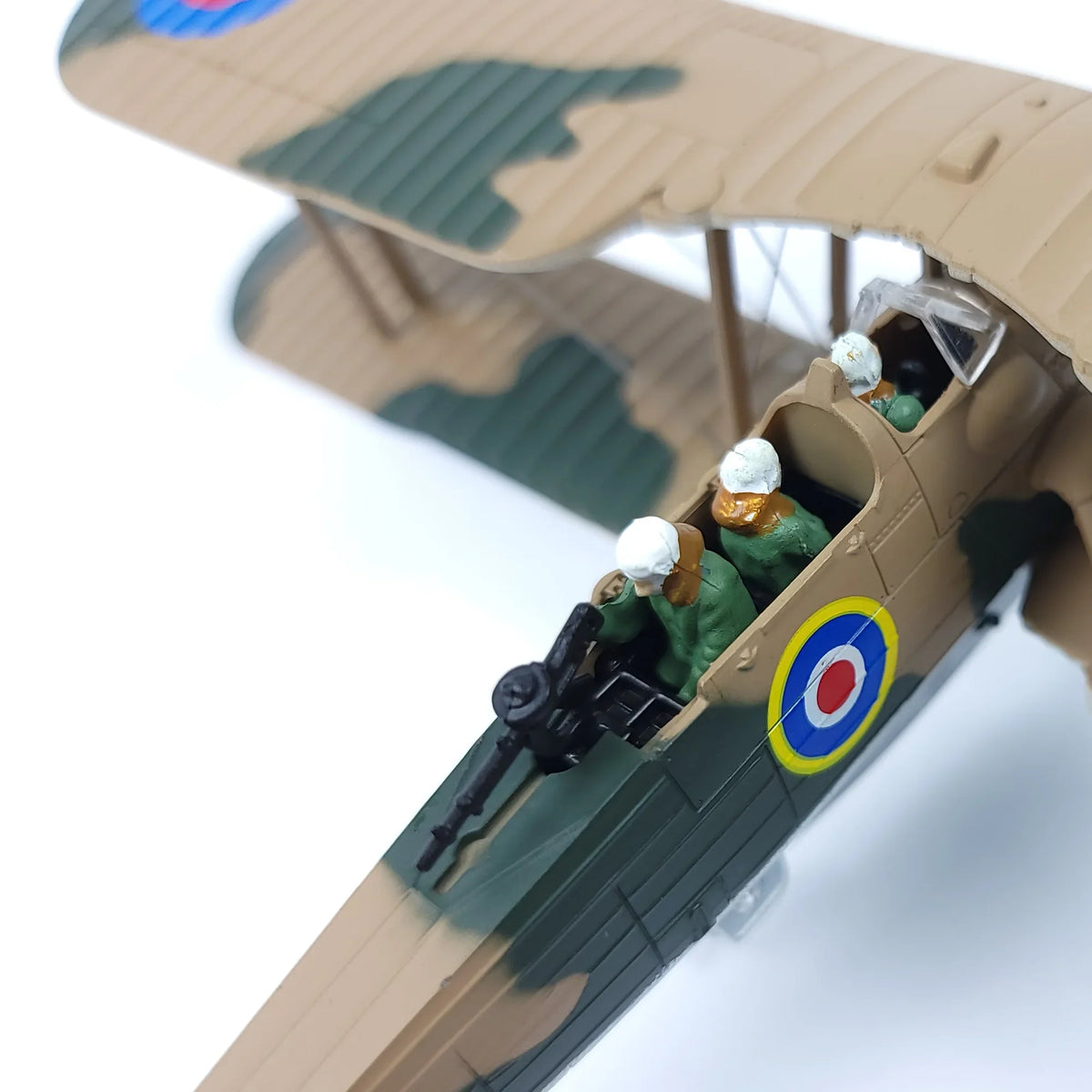 NUOTIE Model Fairey Swordfish navy aircraft model, close-up of cockpit with figures