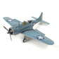 1:72 Douglas SBD Dauntless Metal Airplane Model Kit Diecast Alloy Fighter Model Vintage Combat Plane Prebuild Military Aircraft Collection for Display or Gift