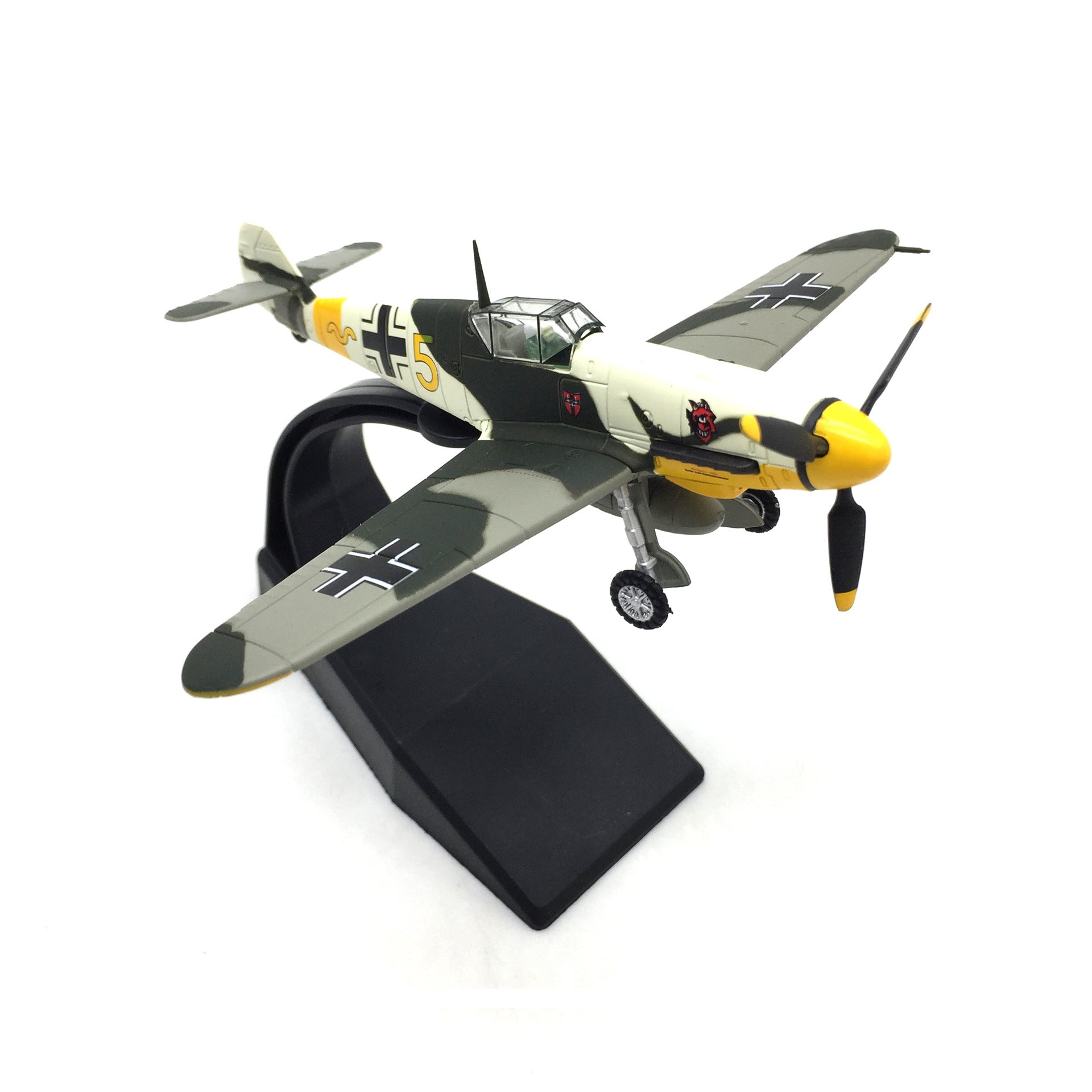 1/72  Messerschmitt Bf-109 Diecast Metal Model - WWII German Fighter "Jungle Camouflage"