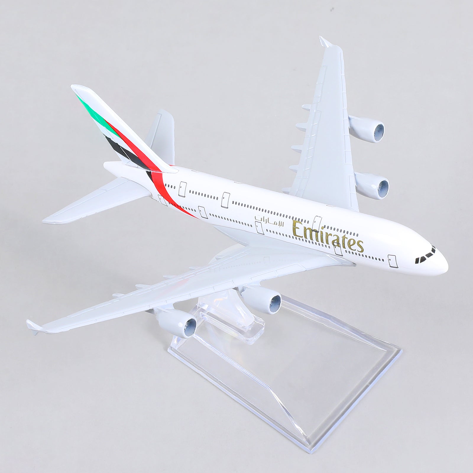 1/400 Diecast Metal Emirates Airbus A380 Passenger Airliner Model, Collector's Display by QIYUMOKE
