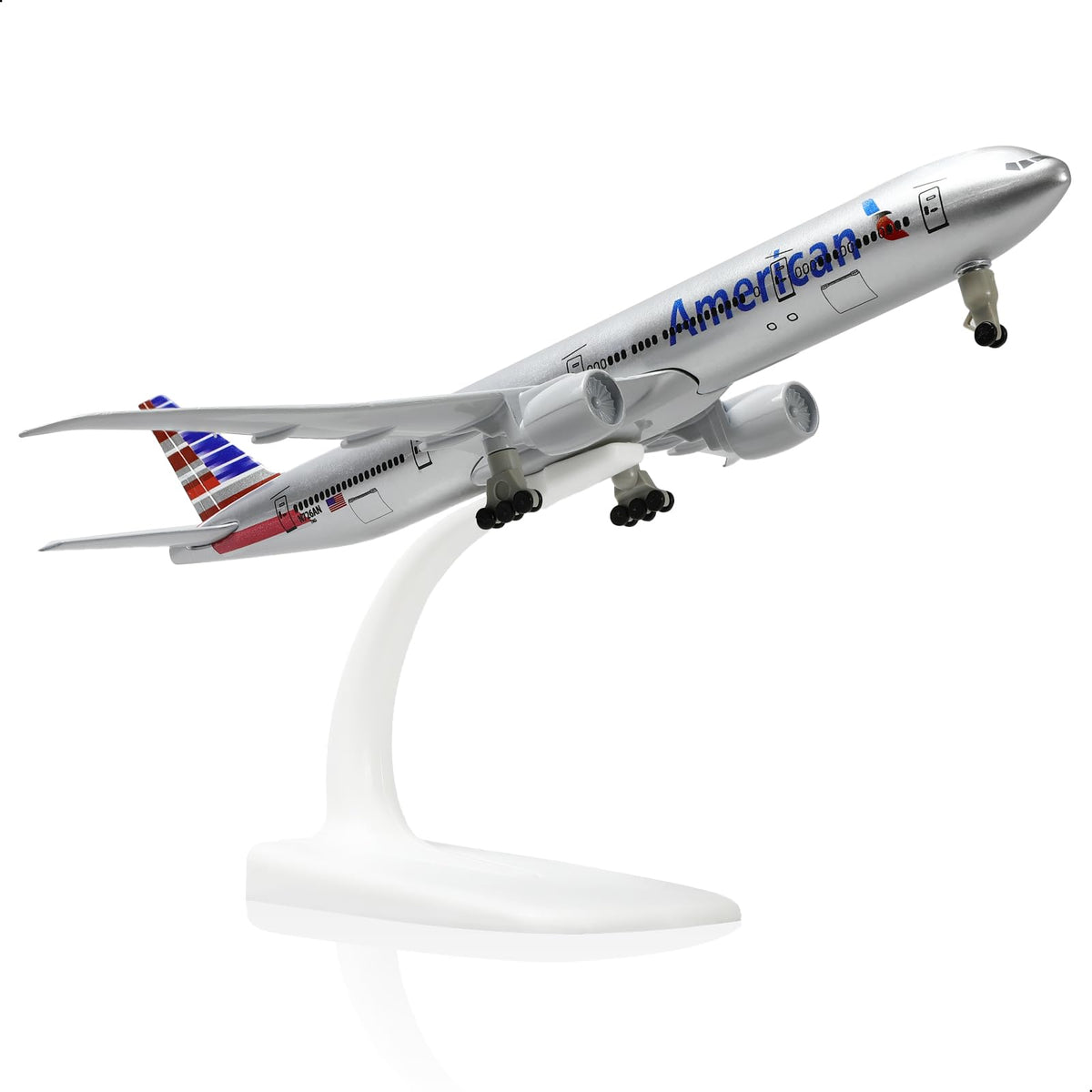 1/300 American Airlines Boeing 777 Diecast Model | AA Metal Airliner Replica with Stand