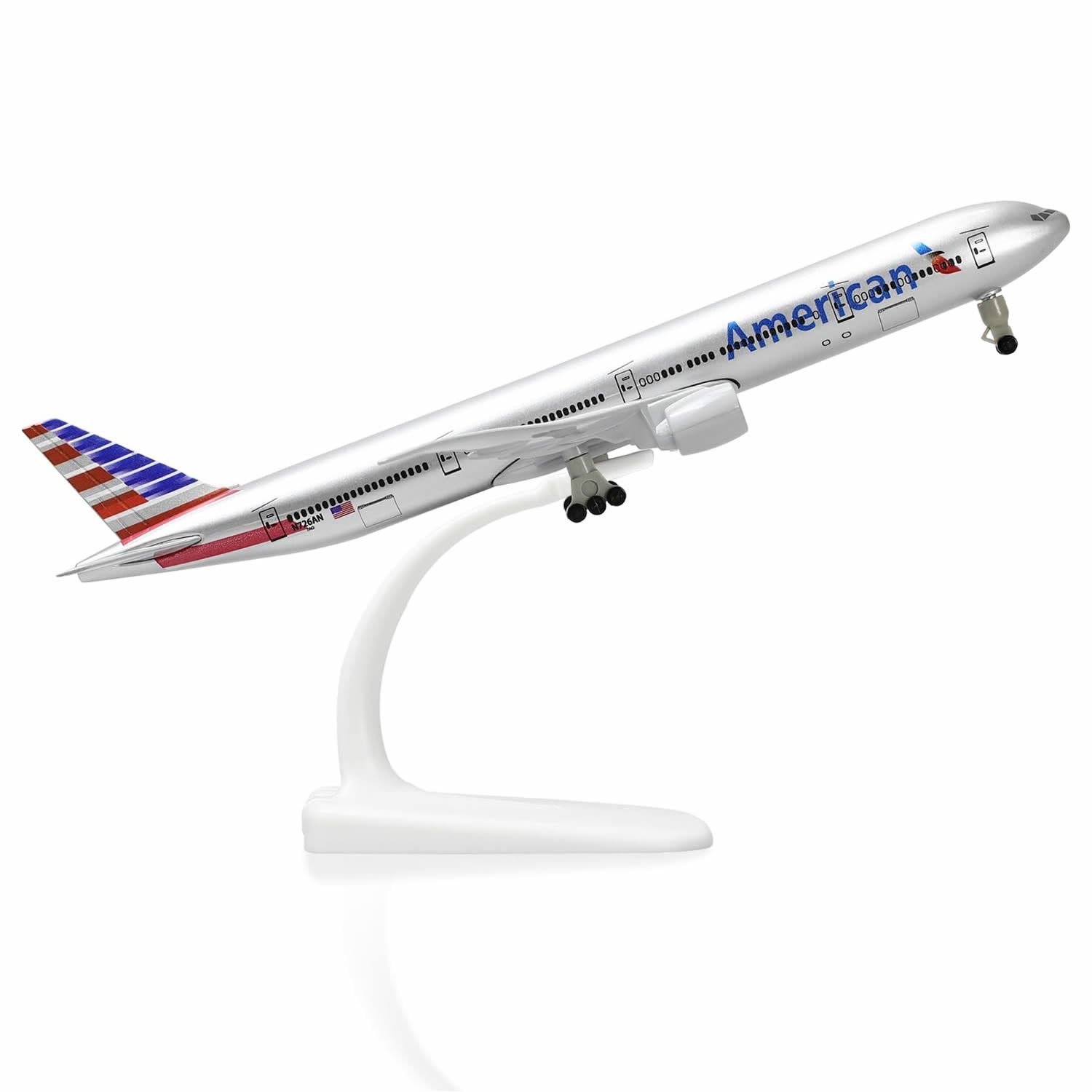 1/300 American Airlines Boeing 777 Diecast Model | AA Metal Airliner Replica with Stand