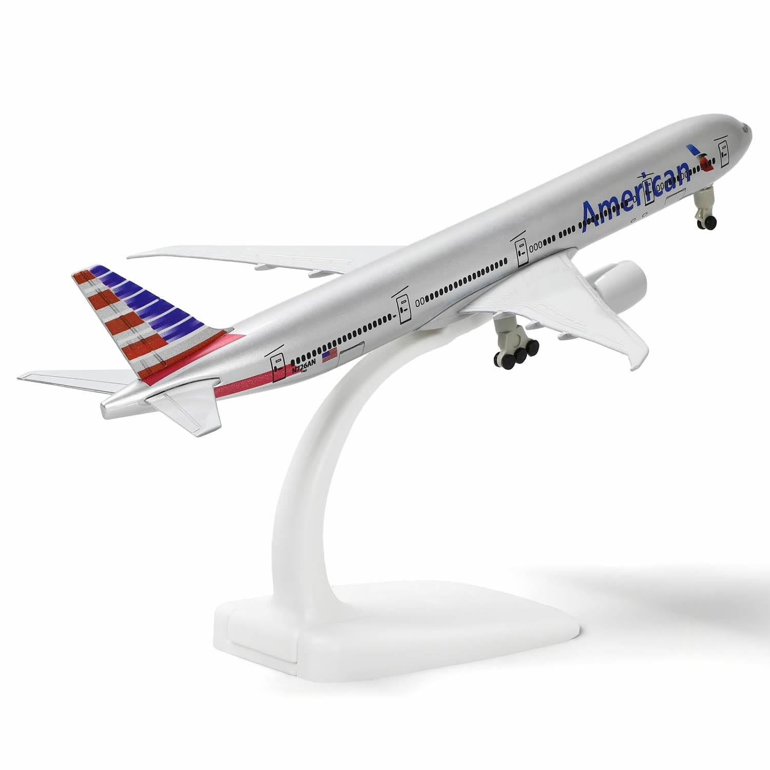 1/300 American Airlines Boeing 777 Diecast Model | AA Metal Airliner Replica with Stand