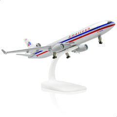1/300 American Airlines MD-11 Passenger Airliner Model, Diecast Metal Collector's Display by QIYUMOKE