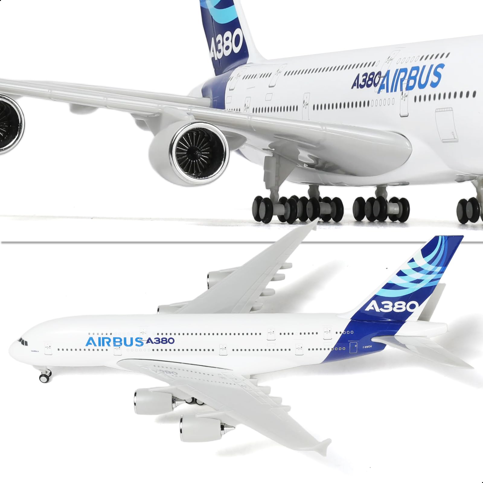1/240 Airbus A380 Prototype Resin Airplane Model, Aviation Collectible Gift