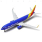 1/300 Southwest Airlines Boeing 737 Diecast Airplane Model, Desktop Aviation Gift
