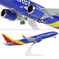 1/240 Southwest Airlines Boeing 737 Model Plane - 30cm Resin Aircraft Kit with Display Stand - Aviation Collectible for Adults QIYUMOKE