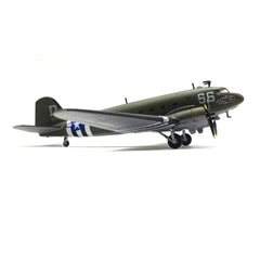 1/100 Douglas C-47 Skytrain Diecast Metal Model - WWII US Military Transport "Night Fright"