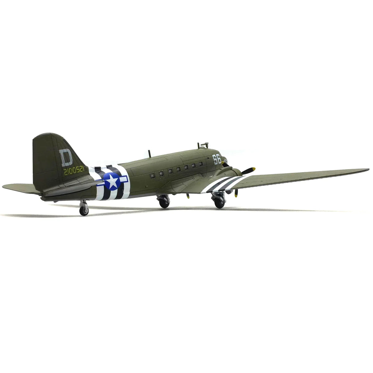 NUOTIE Model Douglas C-47 Skytrain diecast model aircraft rear view
