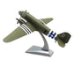 Douglas C-47 Skytrain 1/100 Metal Diecast Aircraft Model kit, WWⅡ US C47 'Night Fright' Military Transport Model Airplane for Adult Collection or Gift