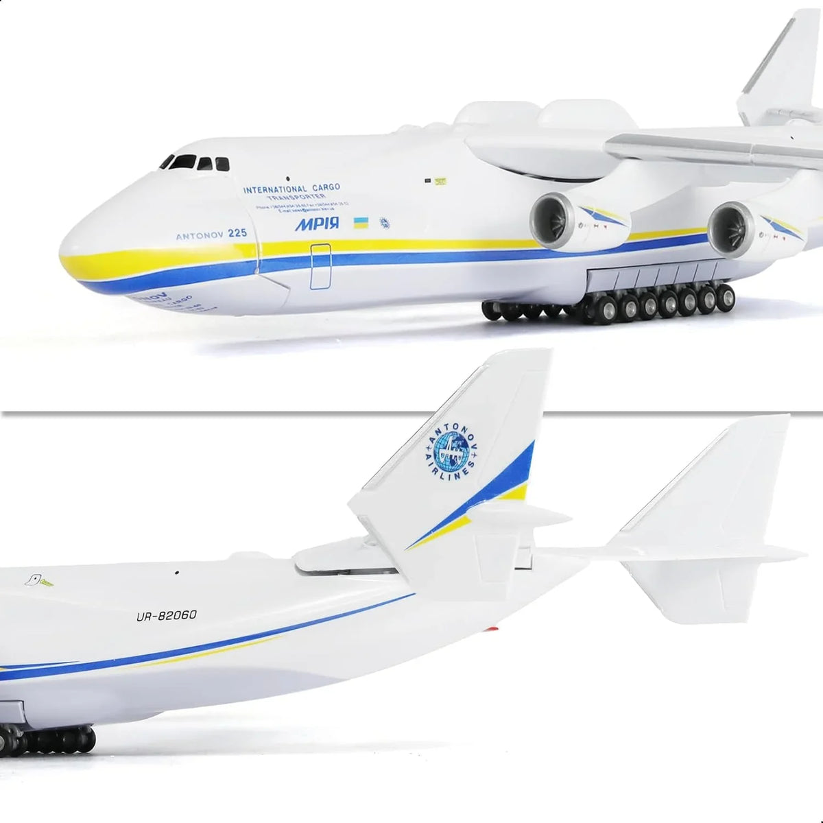 QIYUMOKE 1:200 Antonov An-225 Mriya Avion Modèle Ukraine Peint Mriya Transporter Militaire Affichage Modèle Avion pour Collection QIYUMOKE 1:200 Antonov An-225 Mriya Avion Modèle Ukraine Peint Mriya Transporter Militaire Affichage Modèle Avion pour Collection