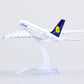 1/400 A380 Model Plane for German Diecast Metal Airplane Model kit for Airbus A380 (5.5-inch L) with Display Plane Stand for Adults Airplane Toy Aviation Gift or Desktop Collection