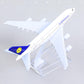 1/400 A380 Model Plane for German Diecast Metal Airplane Model kit for Airbus A380 (5.5-inch L) with Display Plane Stand for Adults Airplane Toy Aviation Gift or Desktop Collection
