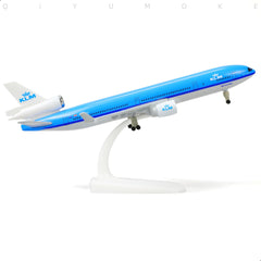 1/300 KLM MD-11 Passenger Airliner Model, Diecast Metal Collector's Display by QIYUMOKE