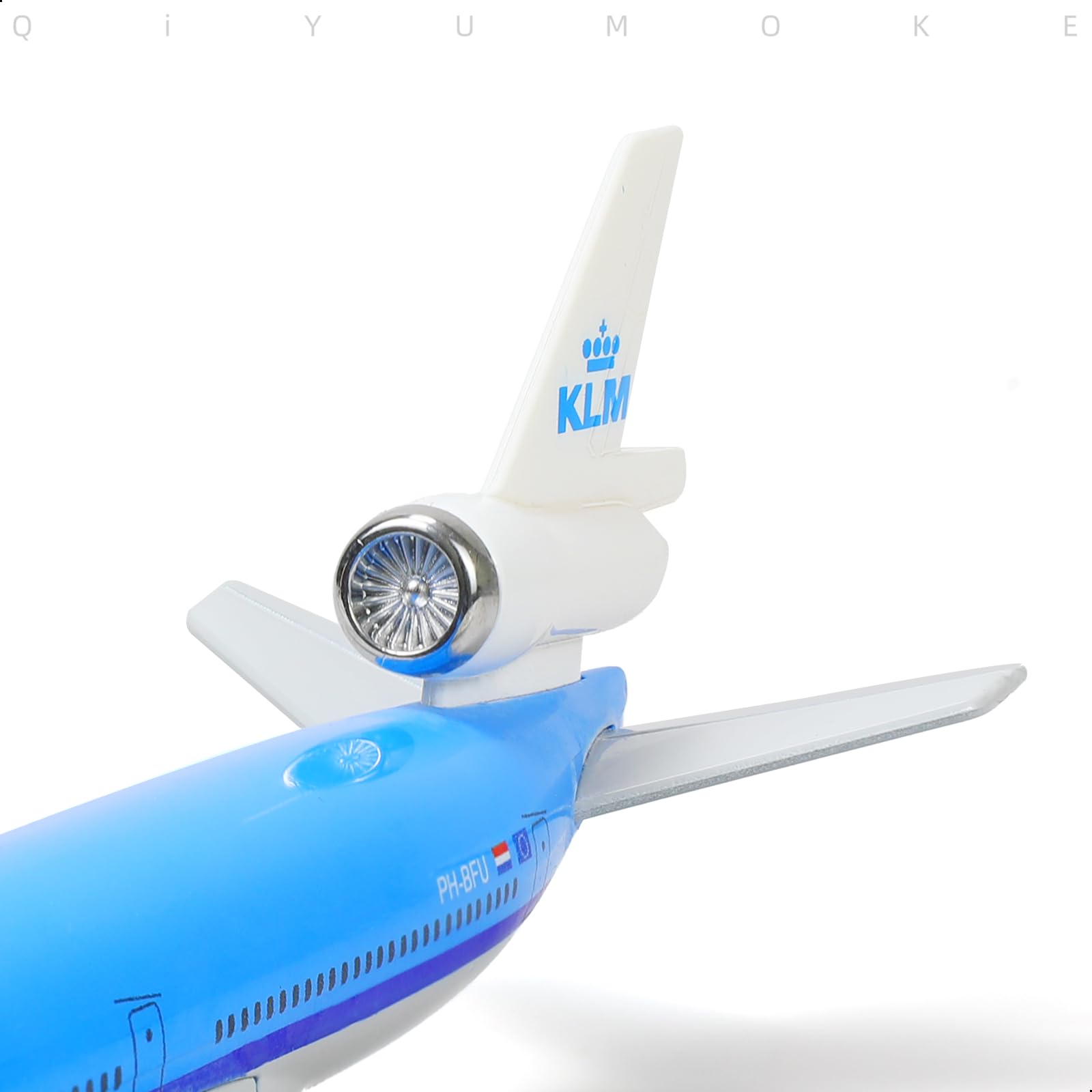 1/300 KLM MD-11 Passenger Airliner Model, Diecast Metal Collector's Display by QIYUMOKE