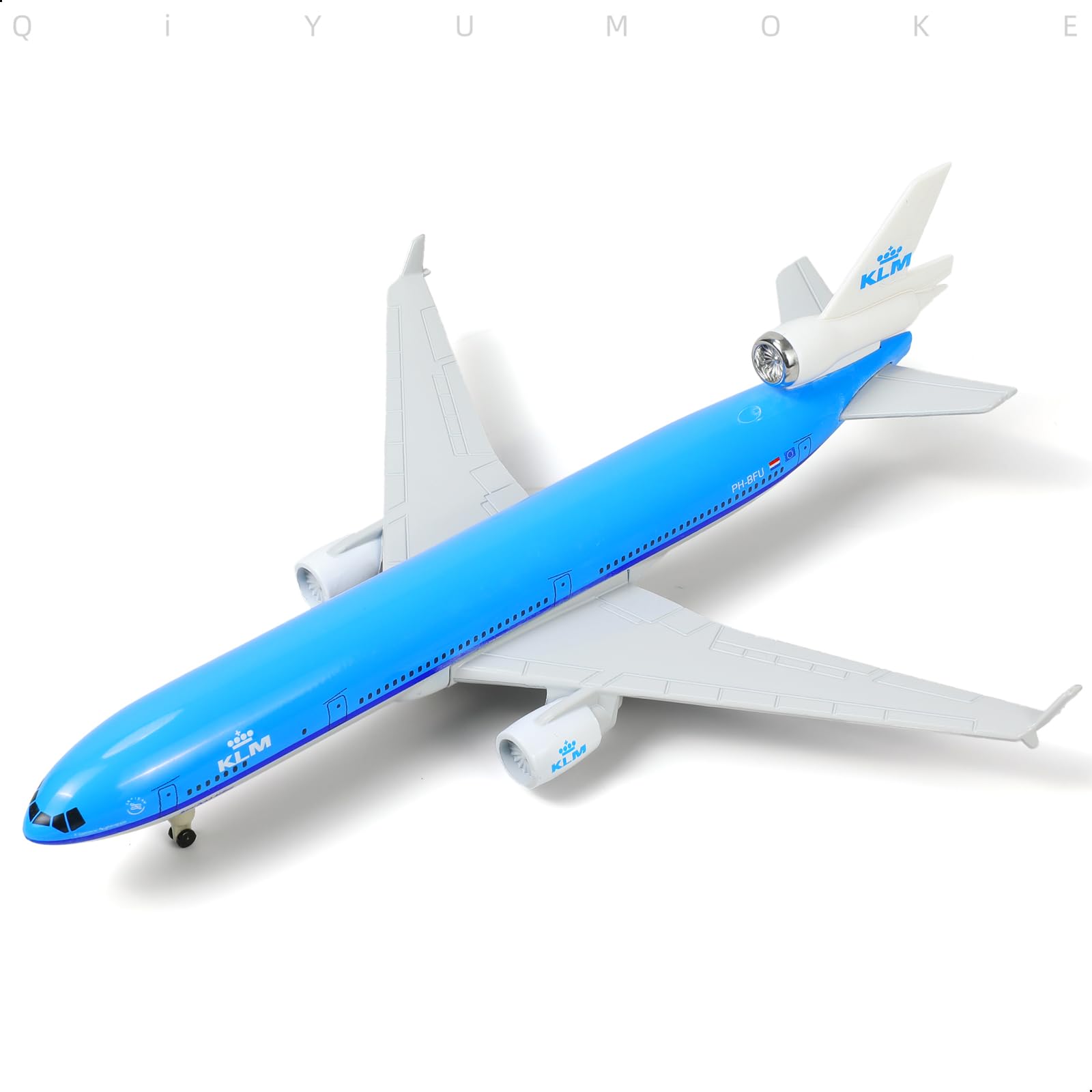 1/300 KLM MD-11 Passenger Airliner Model, Diecast Metal Collector's Display by QIYUMOKE