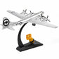 AF1 B-29 Superfortress diecast model in silver with stand, rear view showcasing details