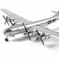 NUOTIE B-29 Superfortress silver diecast model aircraft close-up detail