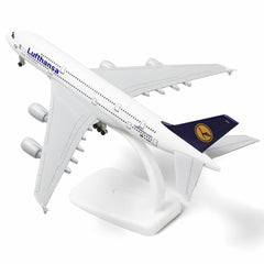 1/300 Lufthansa Airbus A380 Diecast Model | German Sky Jumbo Airliner Replica with Stand