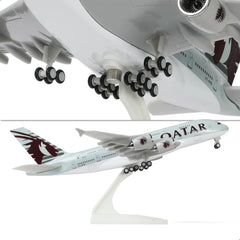 1/240 Qatar Airways Airbus A380 Resin Airplane Model, Aviation Collectible Gift