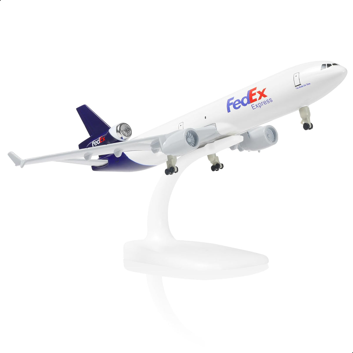 1/300 MD-11 Cargo Freighter Aircraft Model, Diecast Metal Collector's Display by QIYUMOKE