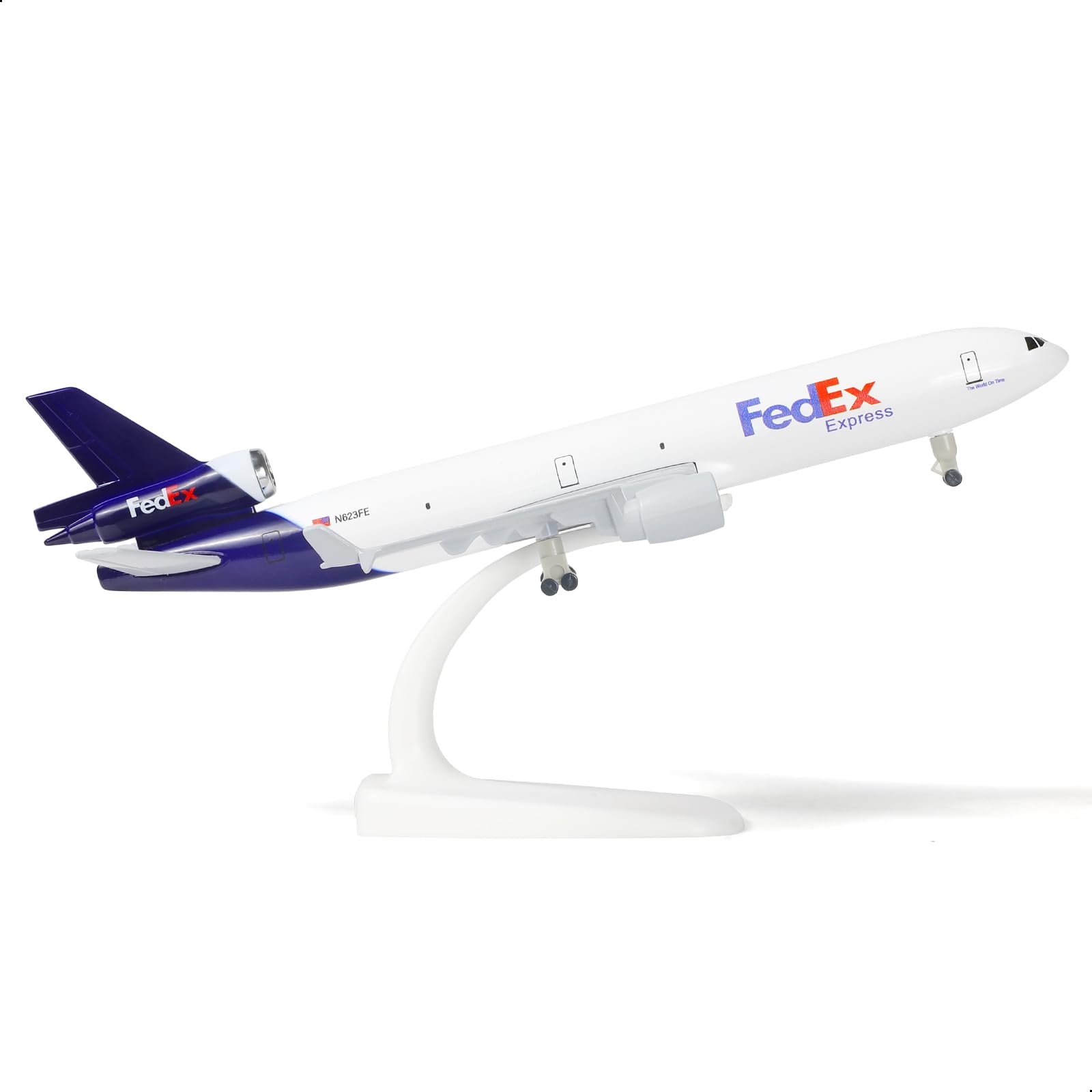 1/300 MD-11 Cargo Freighter Aircraft Model, Diecast Metal Collector's Display by QIYUMOKE