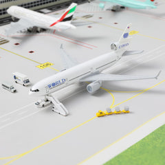 1/300 TWA MD-11 Passenger Airliner Model, Diecast Metal Collector's Display by QIYUMOKE