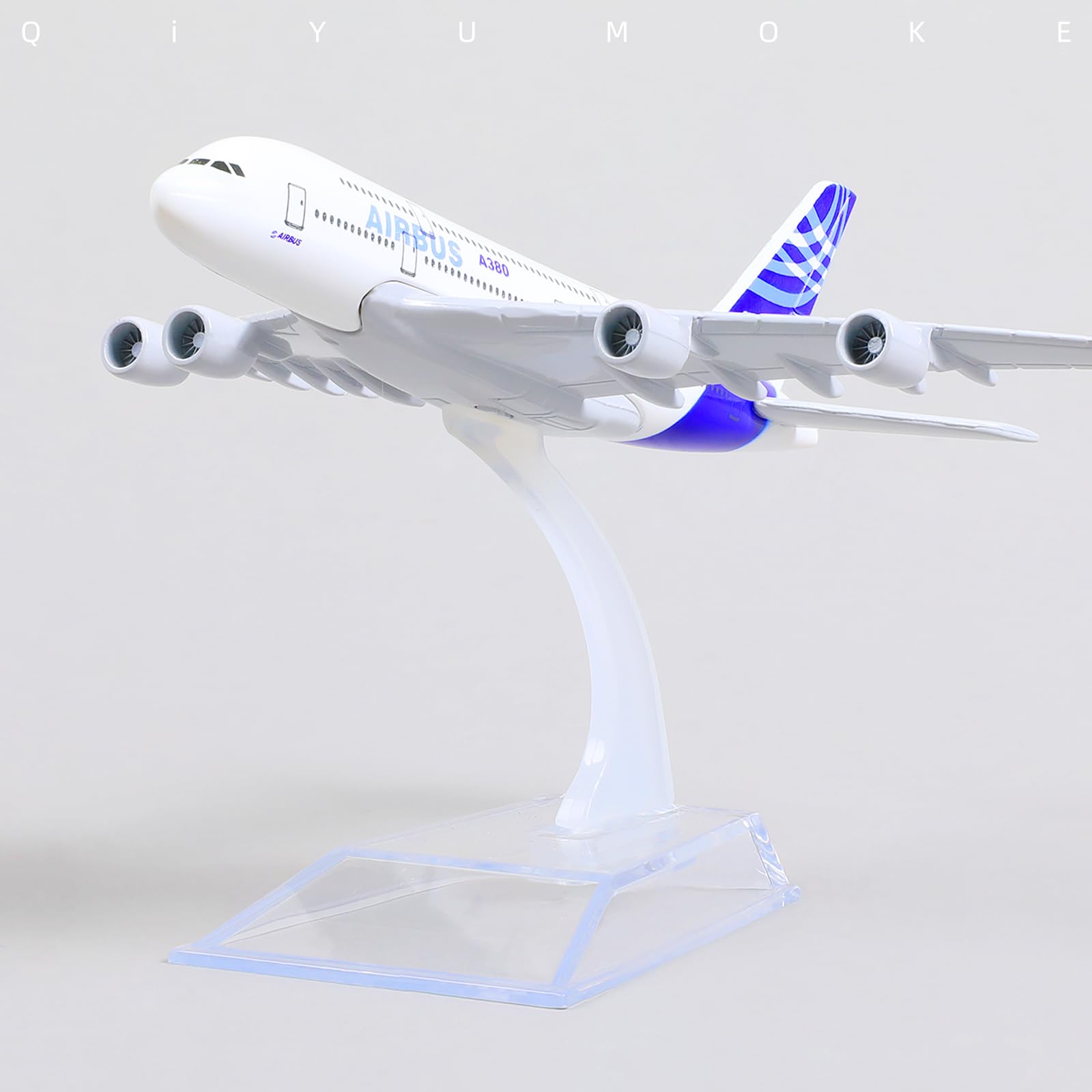 1/400 Diecast Metal Airbus A380 Heavy Passenger Jet Model, Collector's Display by QIYUMOKE