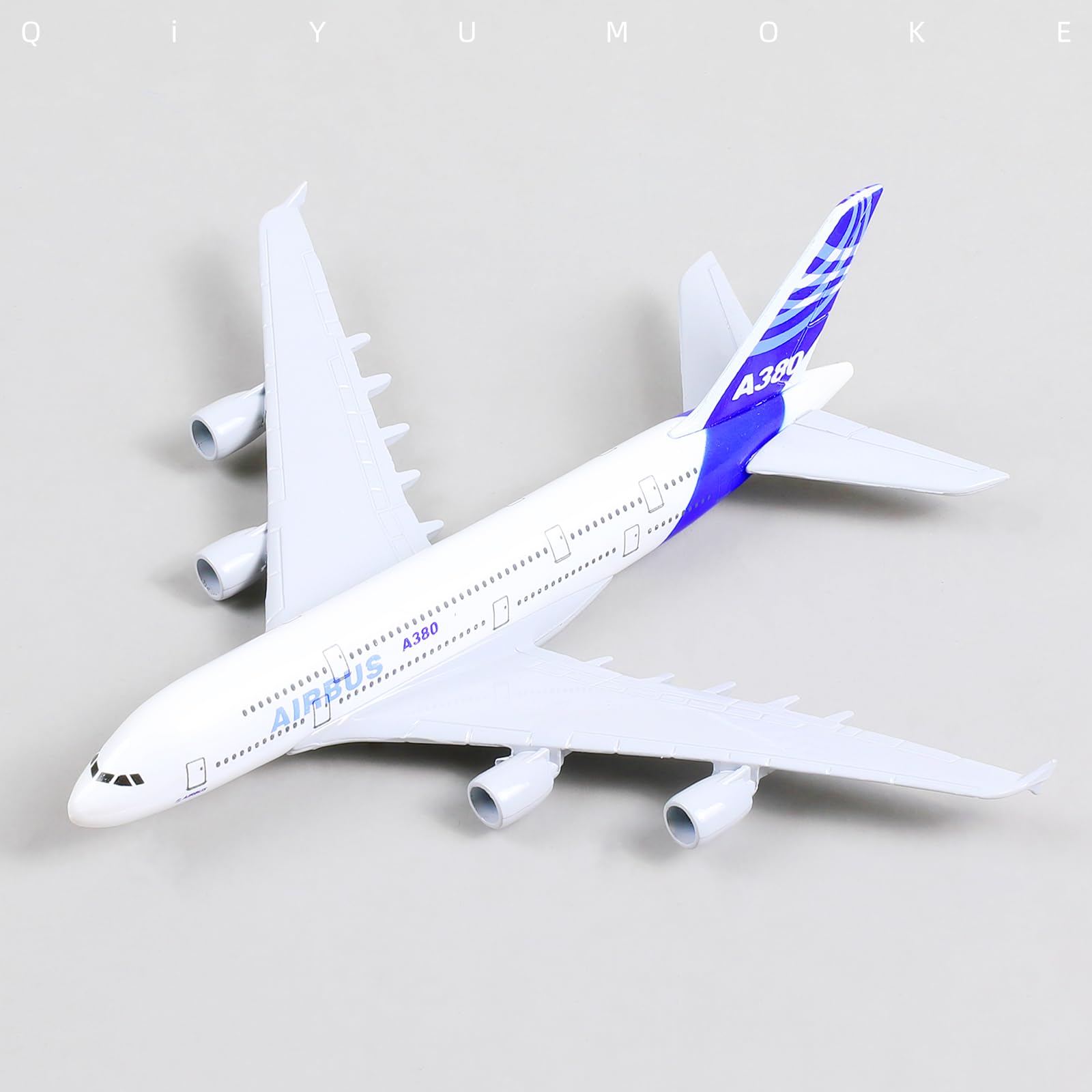 1/400 Diecast Metal Airbus A380 Heavy Passenger Jet Model, Collector's Display by QIYUMOKE
