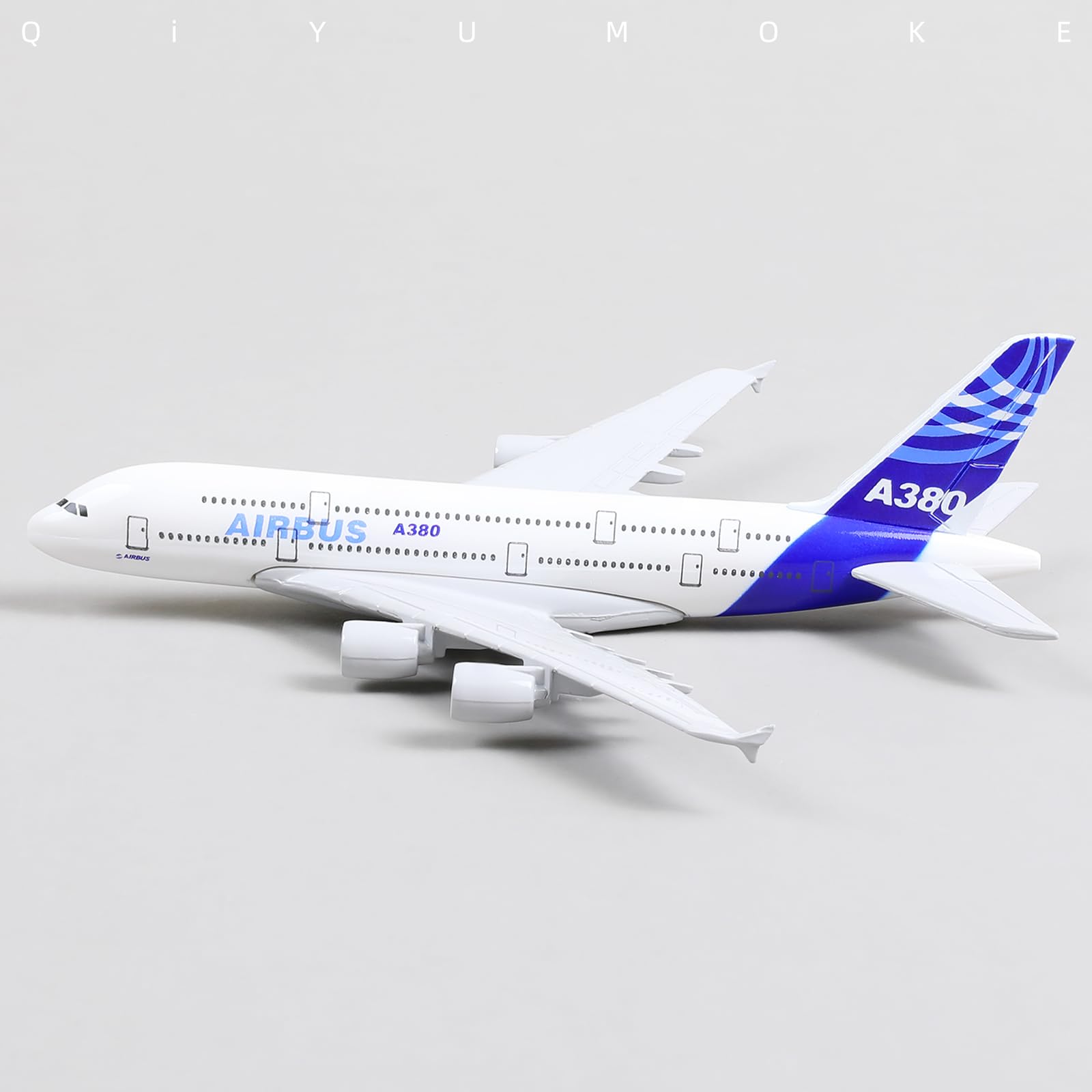 1/400 Diecast Metal Airbus A380 Heavy Passenger Jet Model, Collector's Display by QIYUMOKE