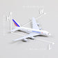 1/400 France A380 Model Plane Diecast Metal Airplane Model kit for Airbus A380 (5.5-inch L) with Display Plane Stand for Adults Airplane Toy Aviation Gift or Desktop Collection