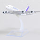 1/400 France A380 Model Plane Diecast Metal Airplane Model kit for Airbus A380 (5.5-inch L) with Display Plane Stand for Adults Airplane Toy Aviation Gift or Desktop Collection