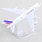1/400 France A380 Model Plane Diecast Metal Airplane Model kit for Airbus A380 (5.5-inch L) with Display Plane Stand for Adults Airplane Toy Aviation Gift or Desktop Collection