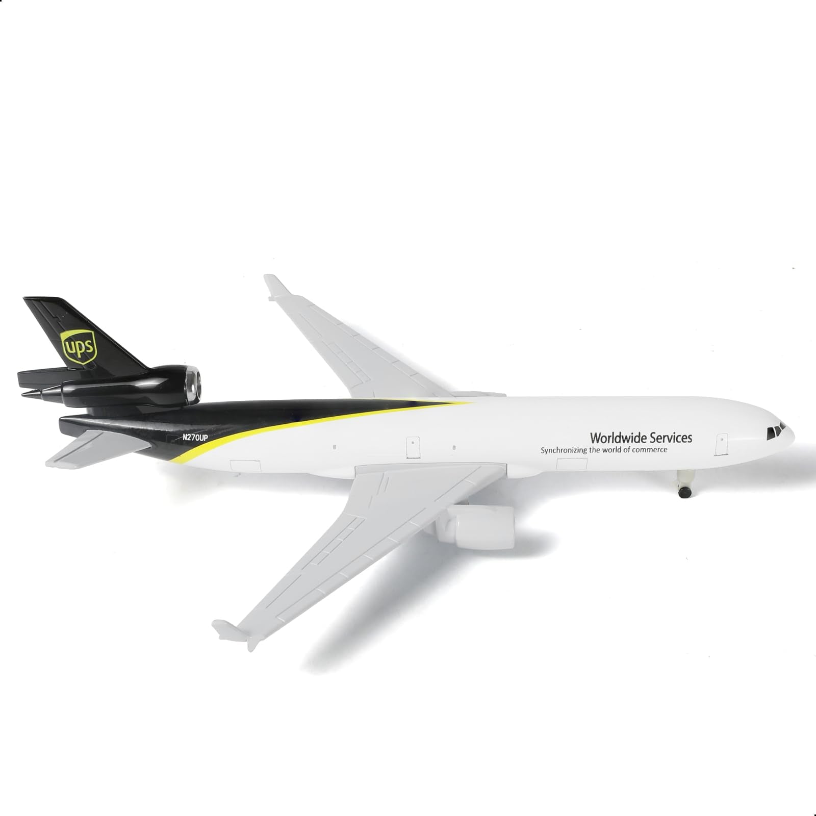 1/300 UPS MD-11F Cargo Freighter Aircraft Model, Diecast Metal Collector's Display by QIYUMOKE