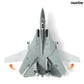 1/100 F-14B Santa Cats Fighter Model VF-103 Jolly Rogers Tomcat Christsmas Painting Pre-Built Jet Aircraft Fighter Alloy Metal Diecast Plane Model with Display Stand Collection Gift for Adult