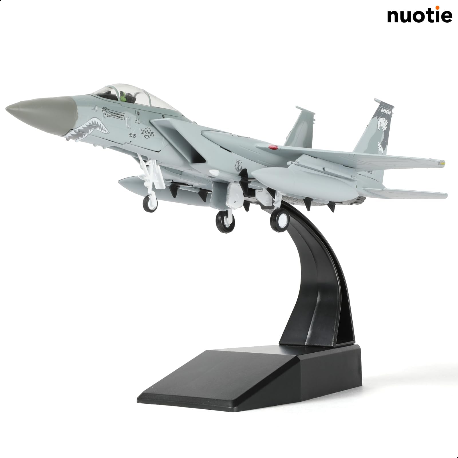 1/100 F-15C Eagle Diecast Metal Model (S/N: 79-0046) - Military Fighter Jet with Display Stand