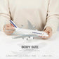 QIYUMOKE Air France Airbus A380 model showing detailed body size