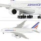 QIYUMOKE Air France Airbus A380 model with close-up of engines and wings
