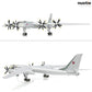 1/200 Tupolev TU-95 Bear Bomber Aircraft Model Metal Aircraft Model Kit Military Bomber Airplane Model with Stand for Adult Military Enthusiast Collection Display or Gift