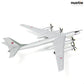 1/200 Tupolev TU-95 Bear Bomber Aircraft Model Metal Aircraft Model Kit Military Bomber Airplane Model with Stand for Adult Military Enthusiast Collection Display or Gift