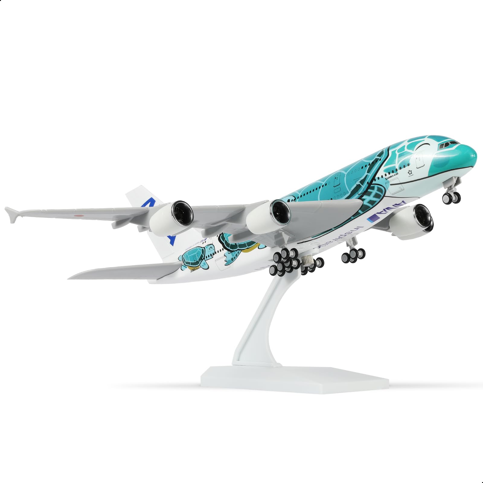 1/240 ANA "Flying Honu" Blue Turtle Airbus A380 Resin Airplane Model, Aviation Gift