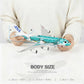 QIYUMOKE 1/240 ANA 'Flying Honu' blue turtle aircraft model held in hands, showcasing size and detail