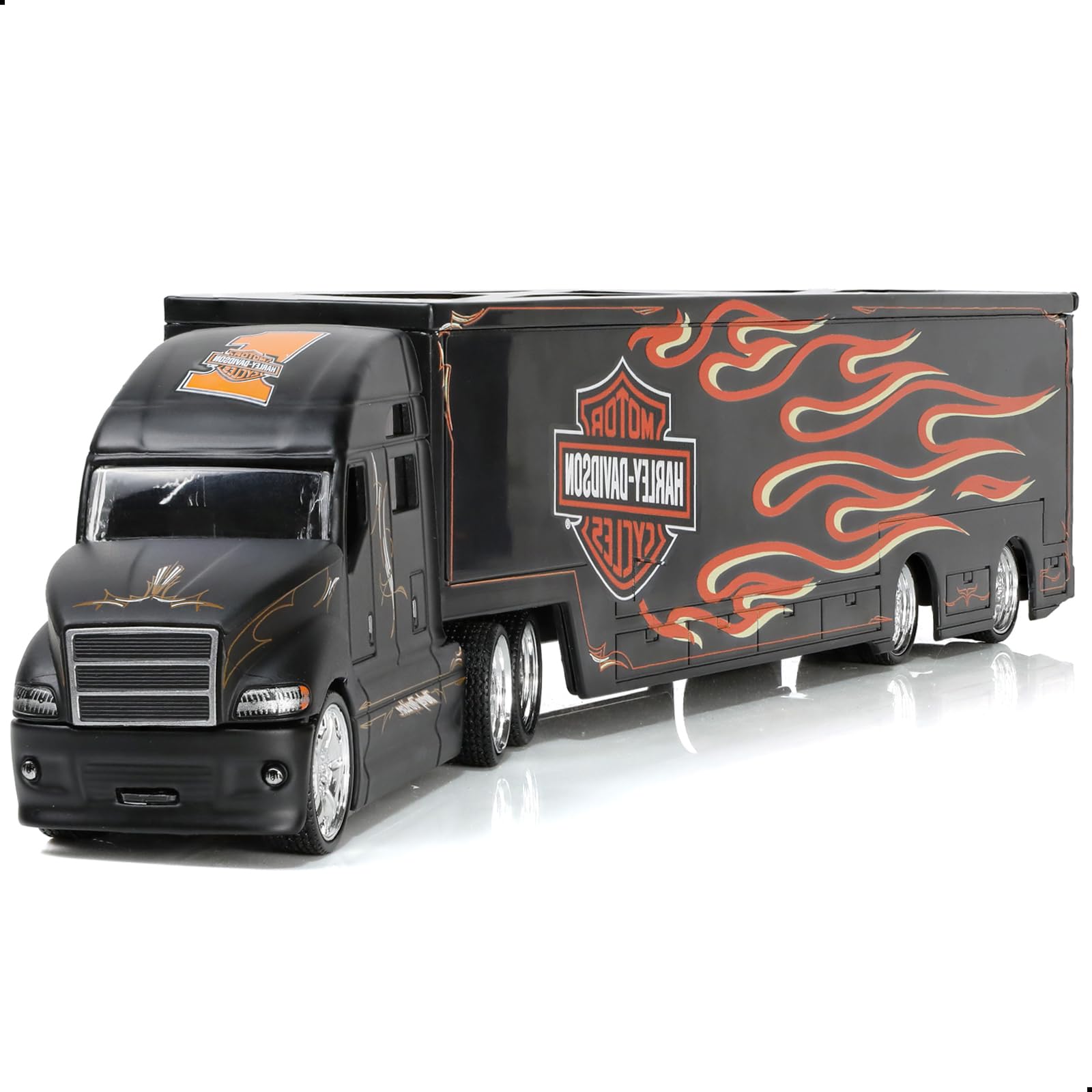 1:64 MAx Diecast Semi Truck Model with Trailer Head - Heavy Alloy Metal Tow Tractor