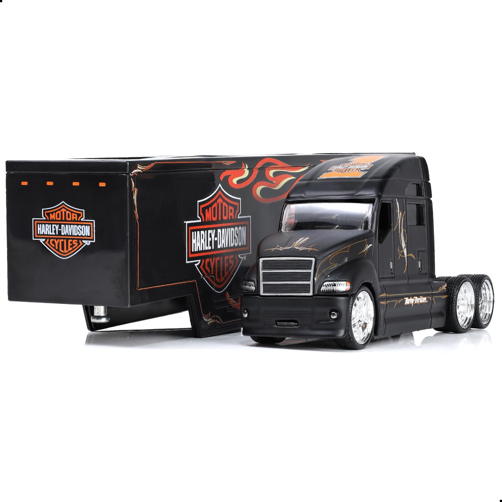 1:64 MAx Diecast Semi Truck Model with Trailer Head - Heavy Alloy Metal Tow Tractor