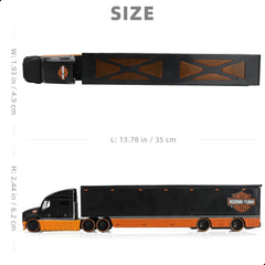 1:64 Diecast Harley Davidson Semi Truck with Trailer - Heavy Alloy Metal Tow Tractor Model