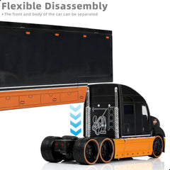 1:64 Diecast Harley Davidson Semi Truck with Trailer - Heavy Alloy Metal Tow Tractor Model